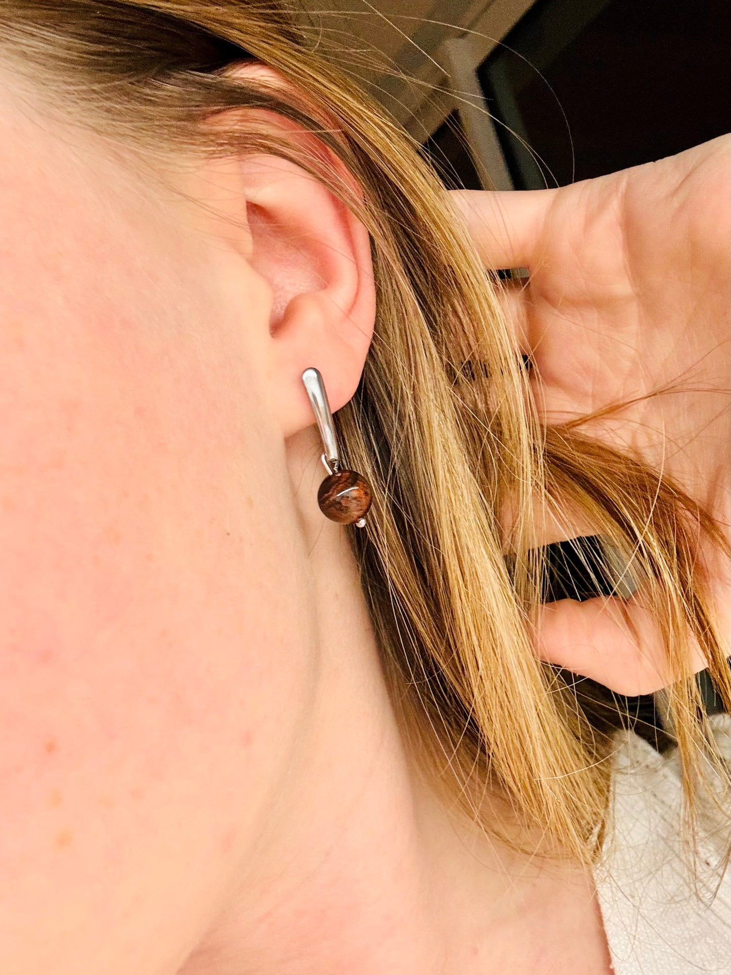 MADELEINE Boucles d'oreille Oeil de Taureau