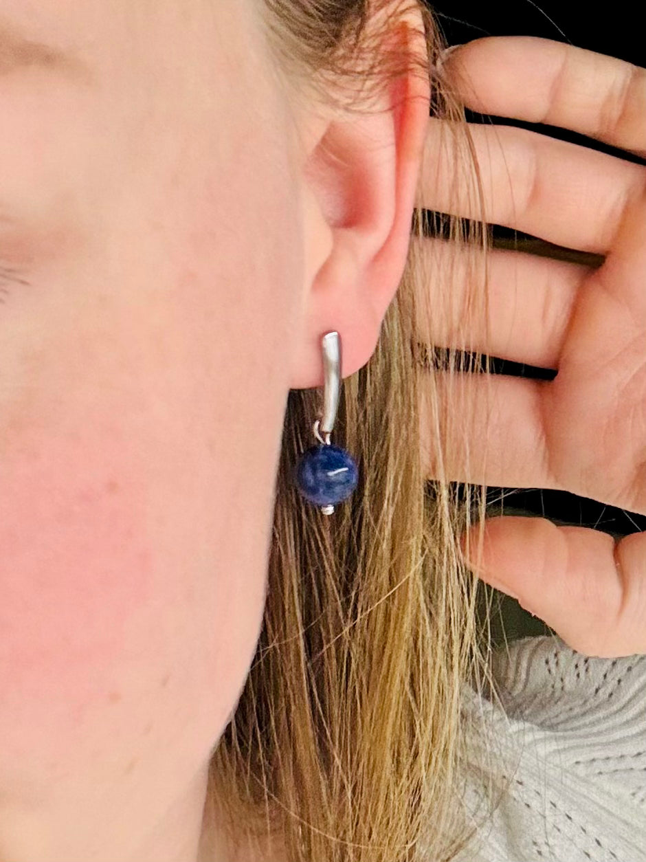 MADELEINE Boucles d'oreille Sodalite