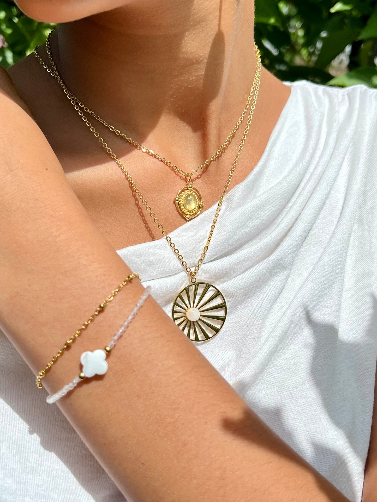 LOUISA Collier Quartz Rose