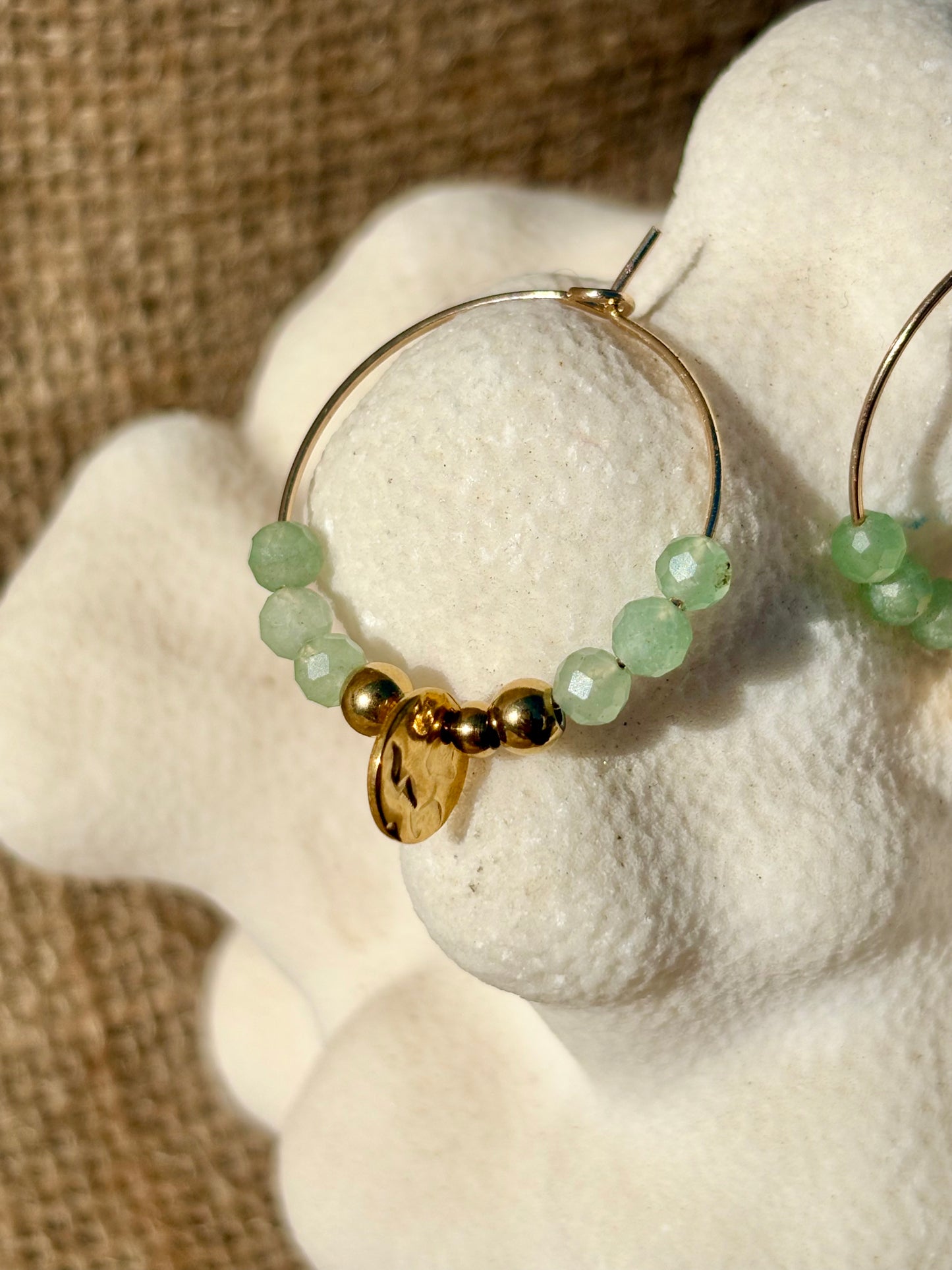 LOLA Boucles d'oreille Aventurine