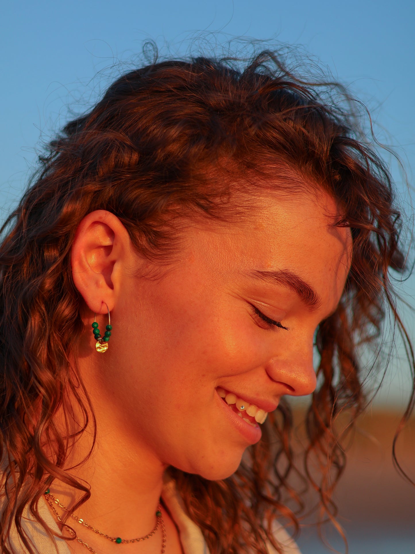 LOLA Boucles d'oreille Malachite