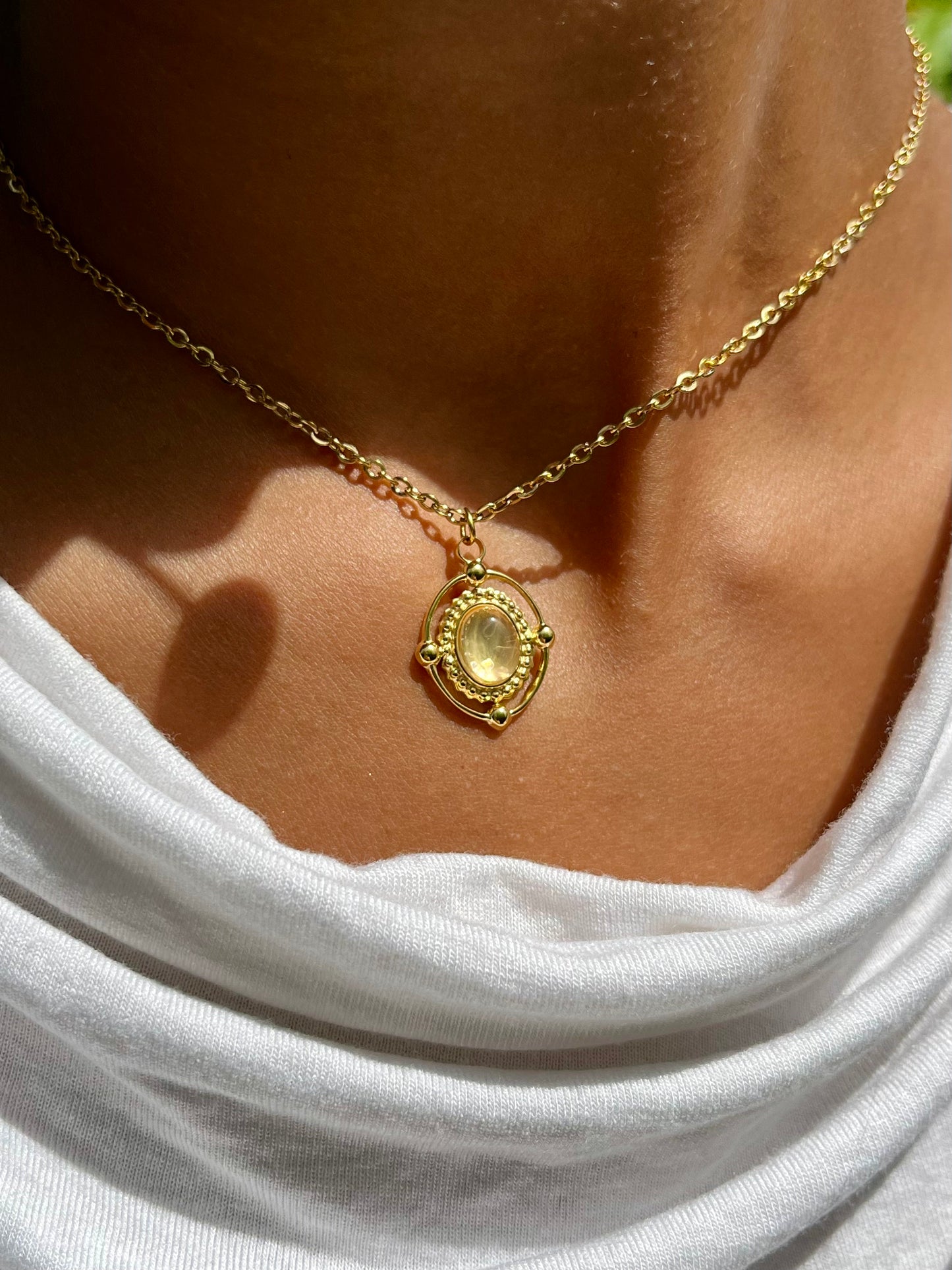 LOUISA Collier Quartz Rose