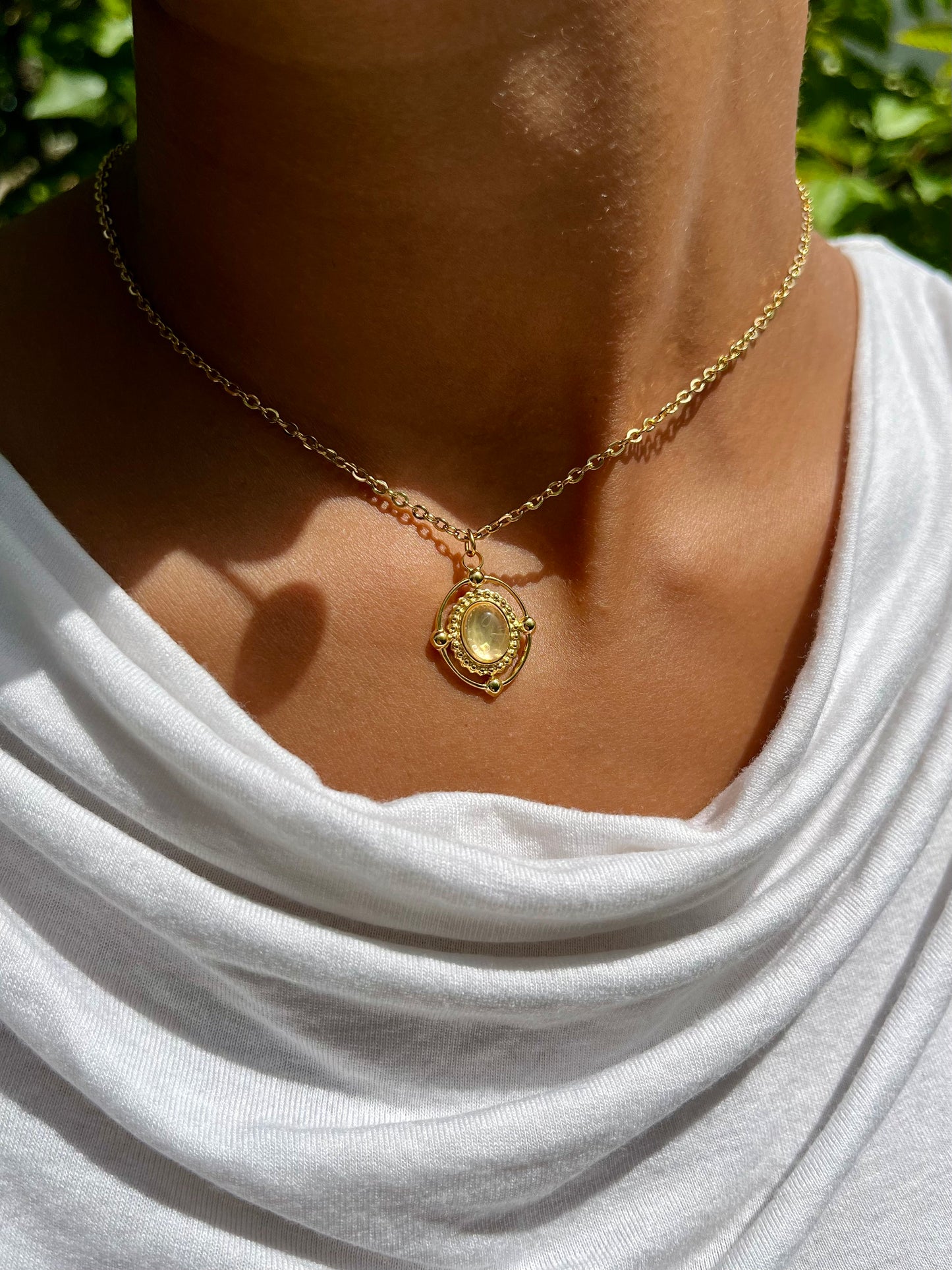 LOUISA Collier Quartz Rose