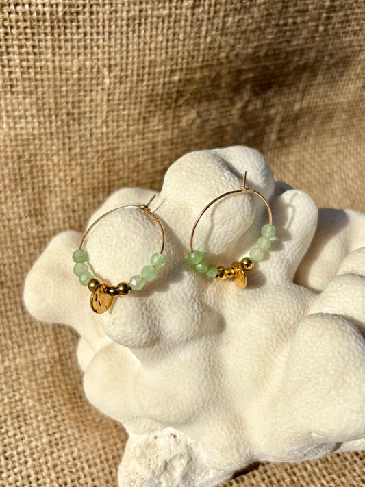 LOLA Boucles d'oreille Aventurine