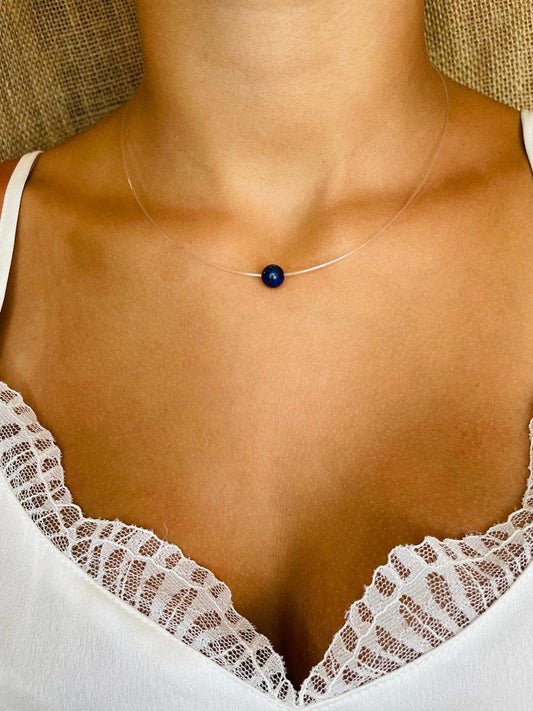 EMY Collier Lapis Lazuli - Trésors de Cailloux